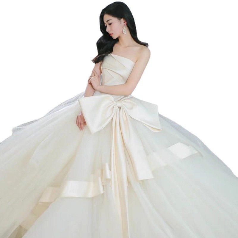 Amelie Mori Bow Bridal Gown - Image 3