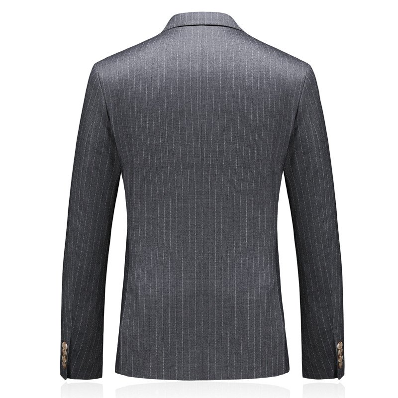 Mens Double-Breasted Plaid Three-Piece Suit - Image 5